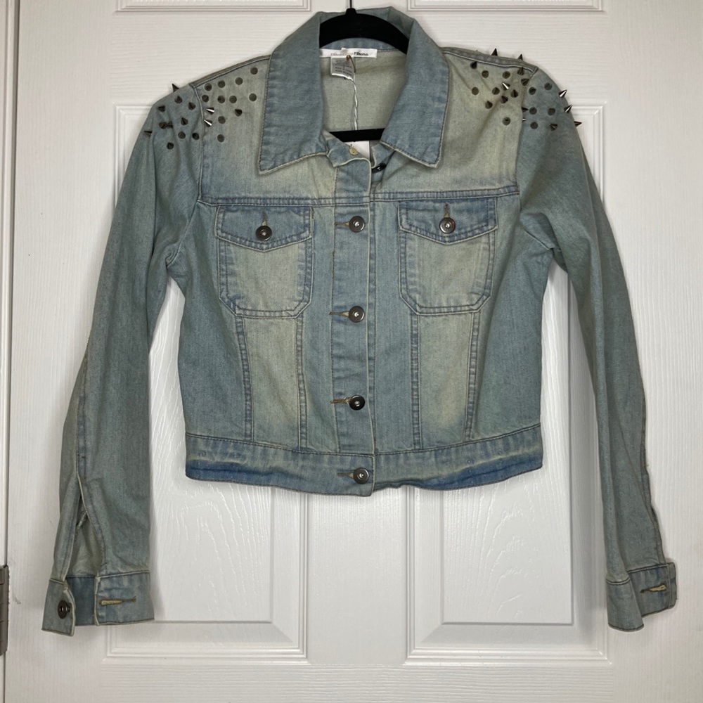 NEW Jean Jacket with Spikes